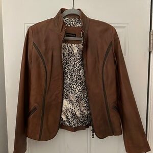 Brown Leather Jacket - image 1